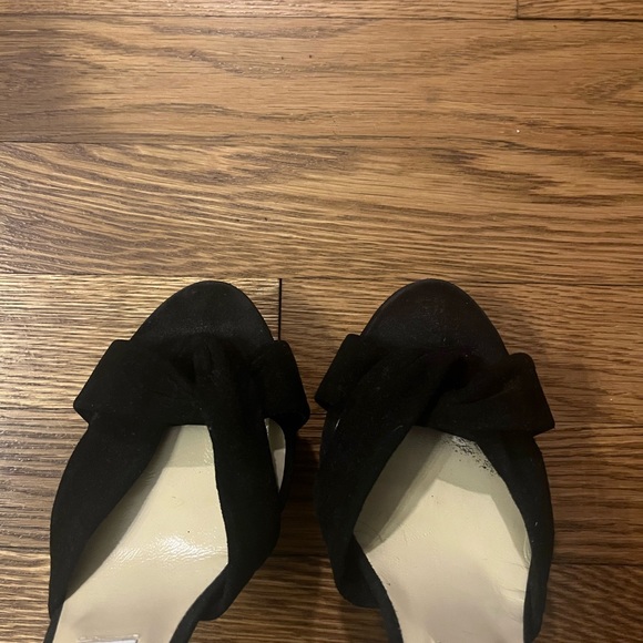 Strappy Black Suede Platform Jimmy Choo Heels - Picture 4 of 5